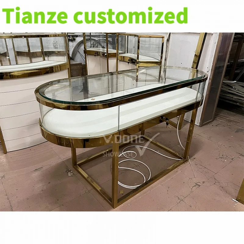 Роскошный выставочный зал ювелирных изделий на заказ напольная стойка из