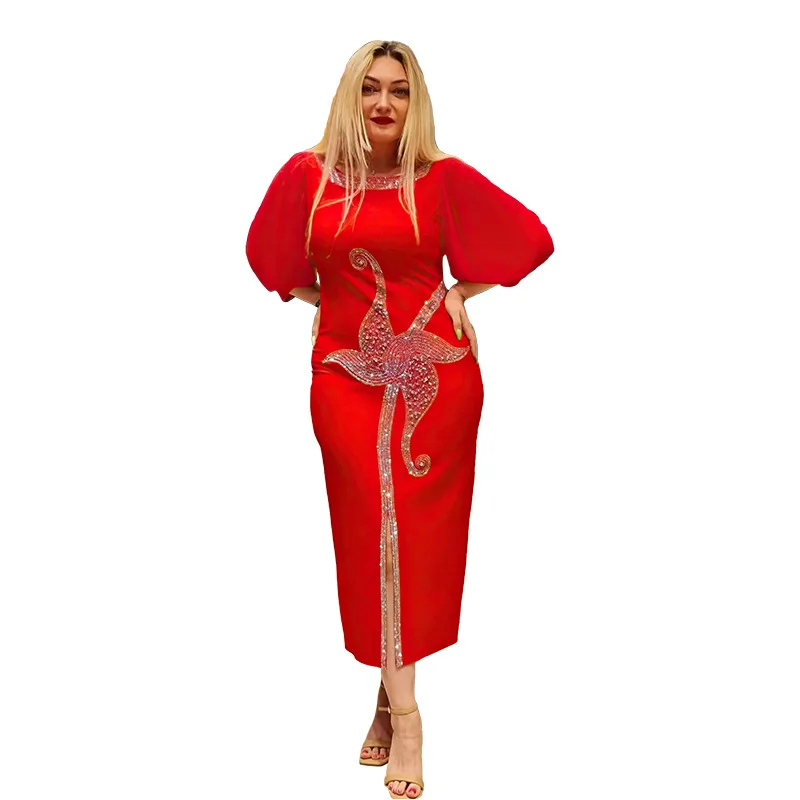 

Женское платье в африканском стиле, длинное облегающее платье в африканском стиле, 2023