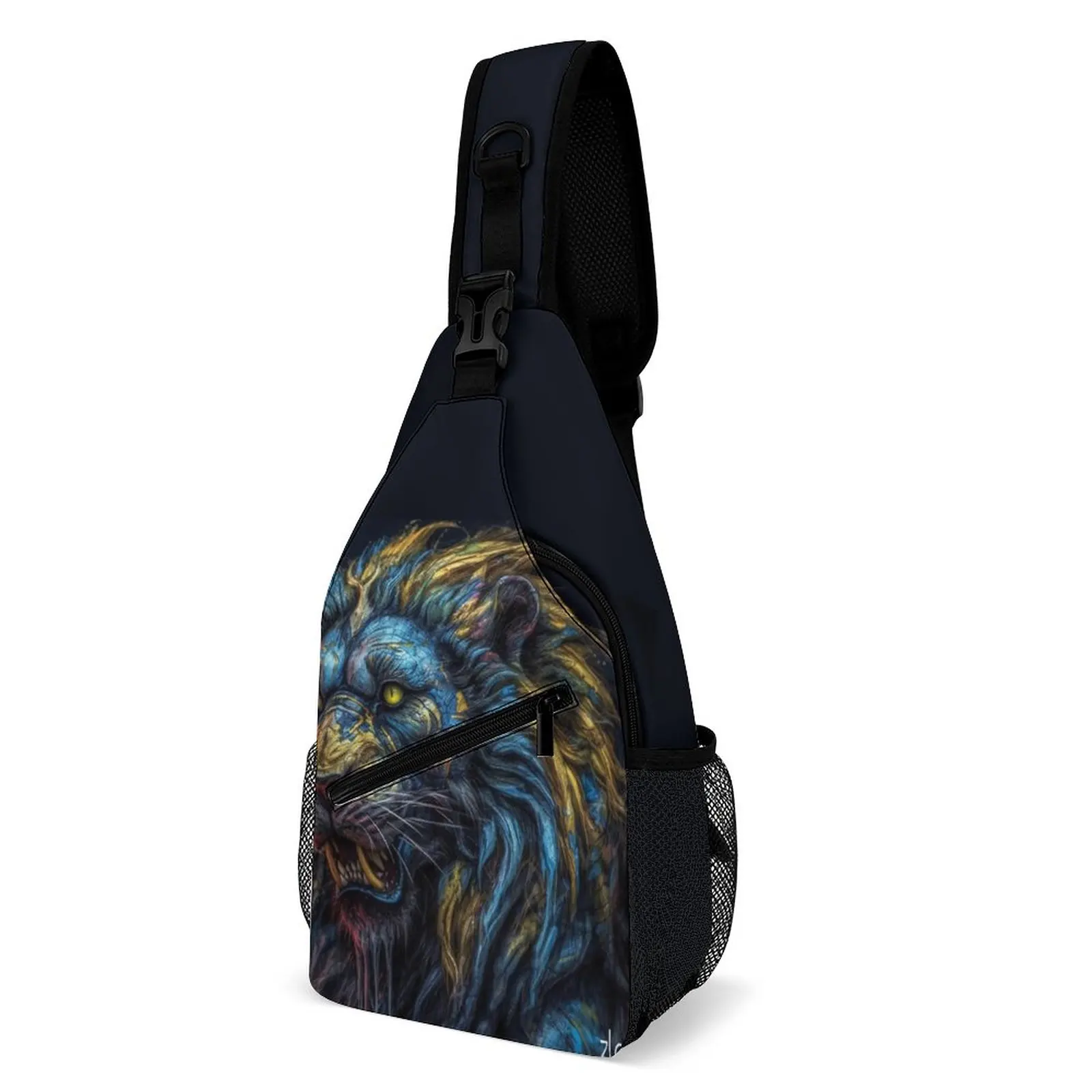 

Lion Shoulder Bags Zombie Portraits Kawaii Chest Bag Women Trekking Daily Sling Bag University Designer Small Bags