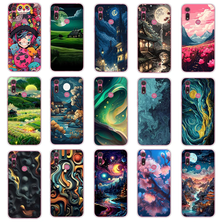 2 для Moto G22 2022/Moto Edge 20 Pro/Moto 20/Moto E6i/Moto E6s 2020 чехол TPU Мягкий силиконовый защитный