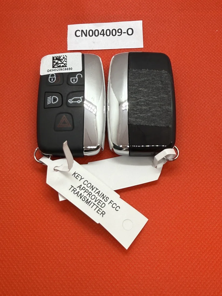 Фото CN004009 OEM для смарт-карты Range Rover, 5 кнопок, 434 МГц, гладкая поверхность, 49 чипов без ключа, Go №1
