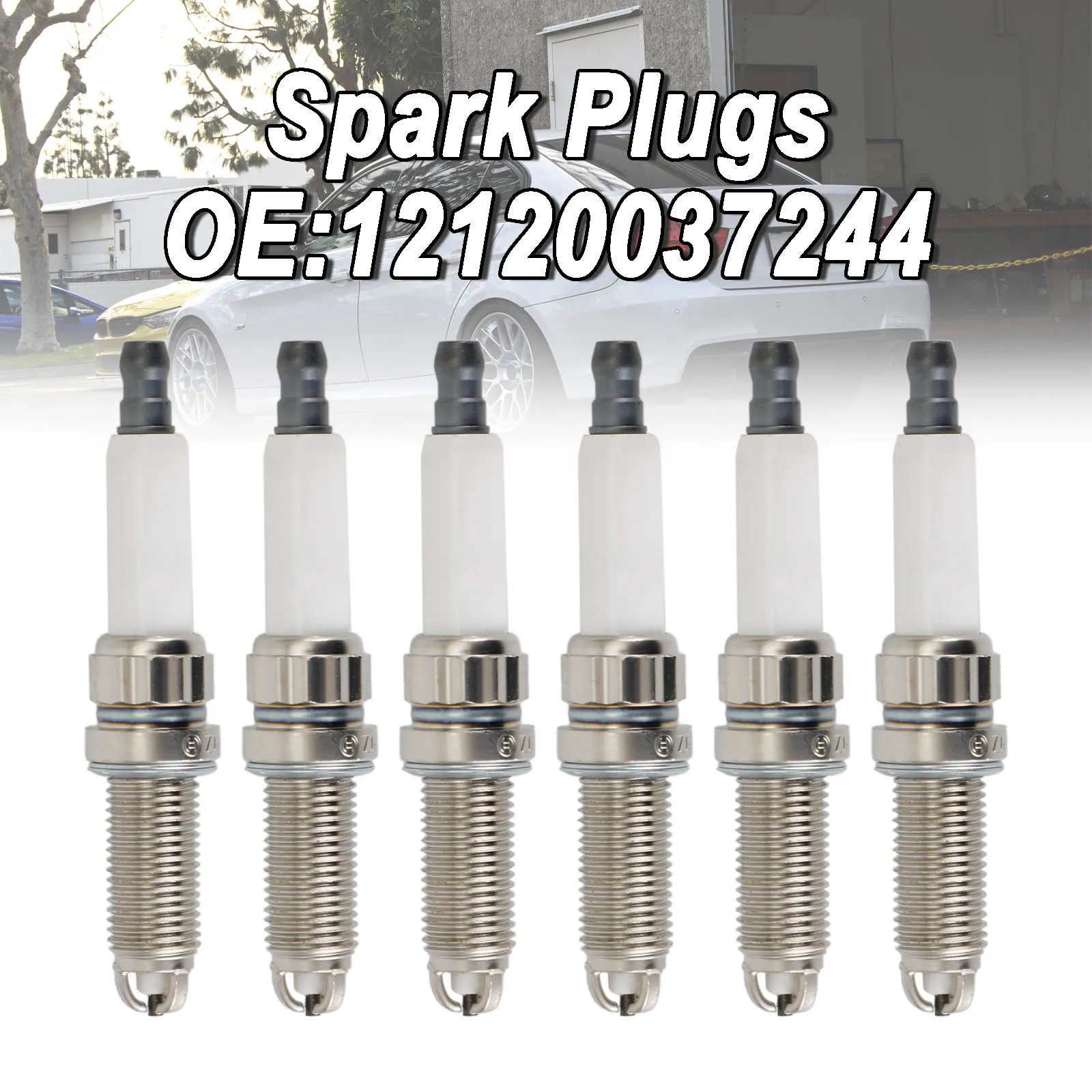 

Areyourshop 6x Spark Plugs 12120037244 for BMW E60 E90 E92 E93 Z4 335i 740i Car Accessories Parts