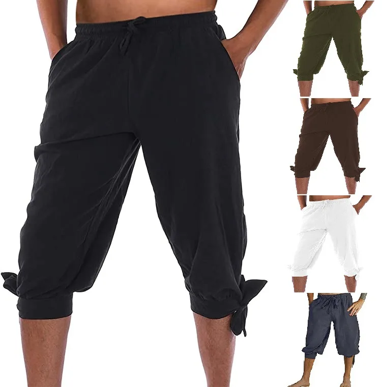 

Men Pirate Pants Viking Cosplay Renaissance Medieval Gothic Pants Pirate Costume Trouser