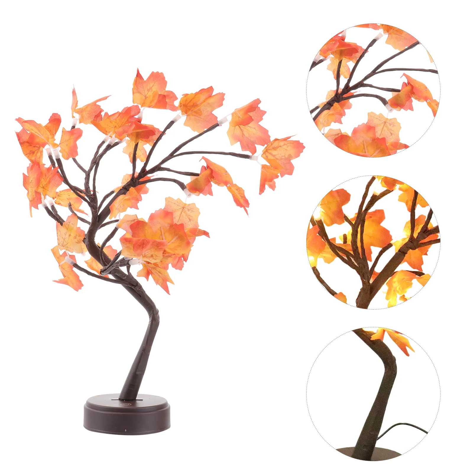 

1pc LED Light Atmosphere Light Maple Tree Shape Lamp Desktop Light Night Light Decorative Lamp for Room Party