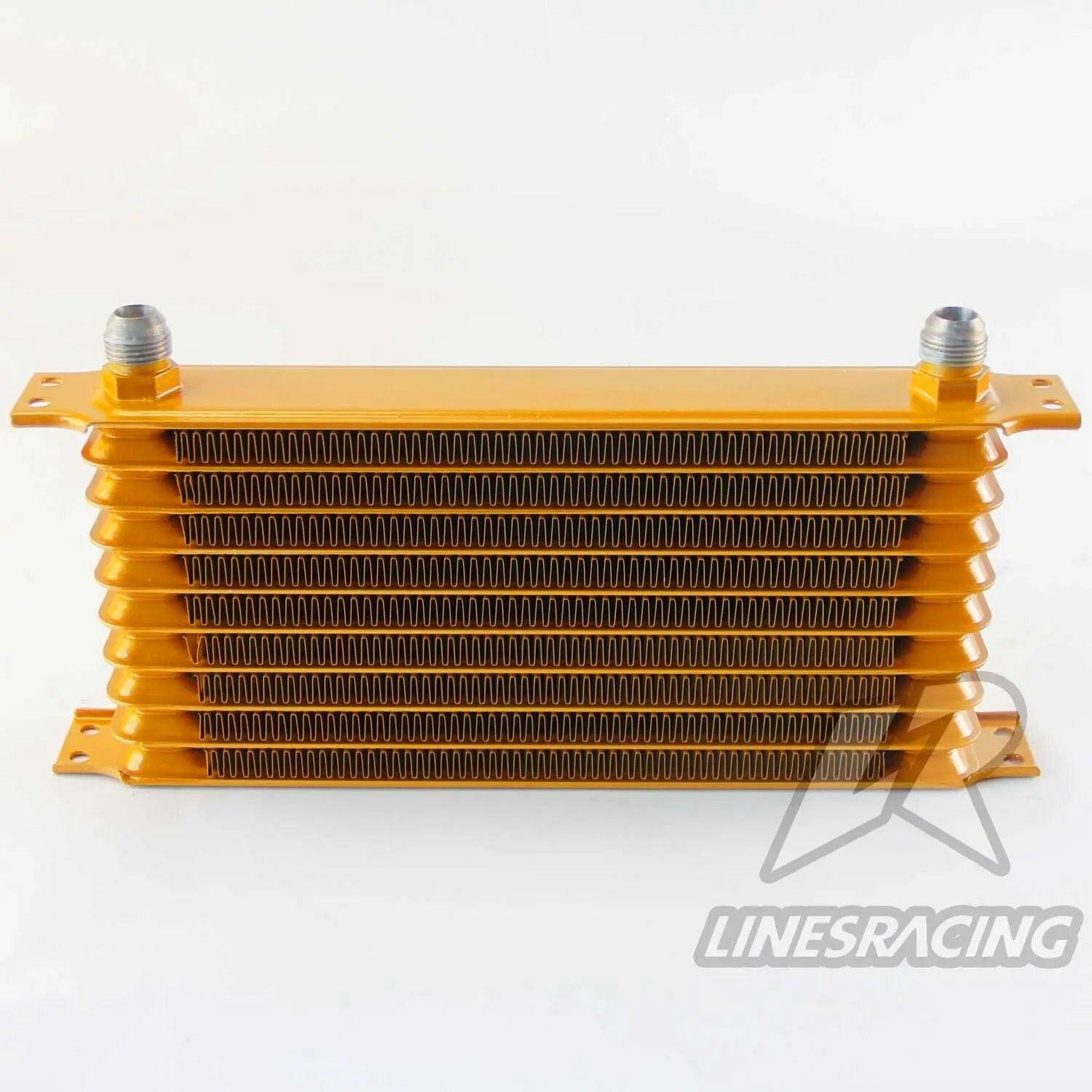 

Universal 10 Row AN10 Engine Oil Cooler Aluminum Blue Black Gold