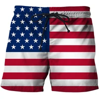 fashion american flag 3d printed shorts european and american style shorts casual summer beach harajuku mens shorts