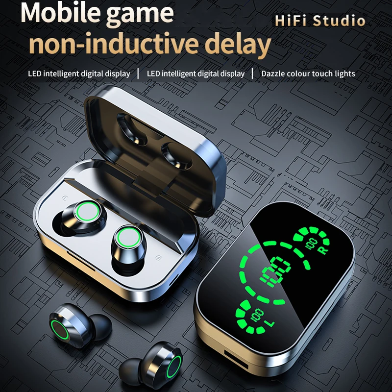 

YD03 Tws Earphone Bluetooth 5.3 Wireless Headphones Hifi Stereo Sports Waterproof Earbuds Headset Hearing Aids With Mic Handfree