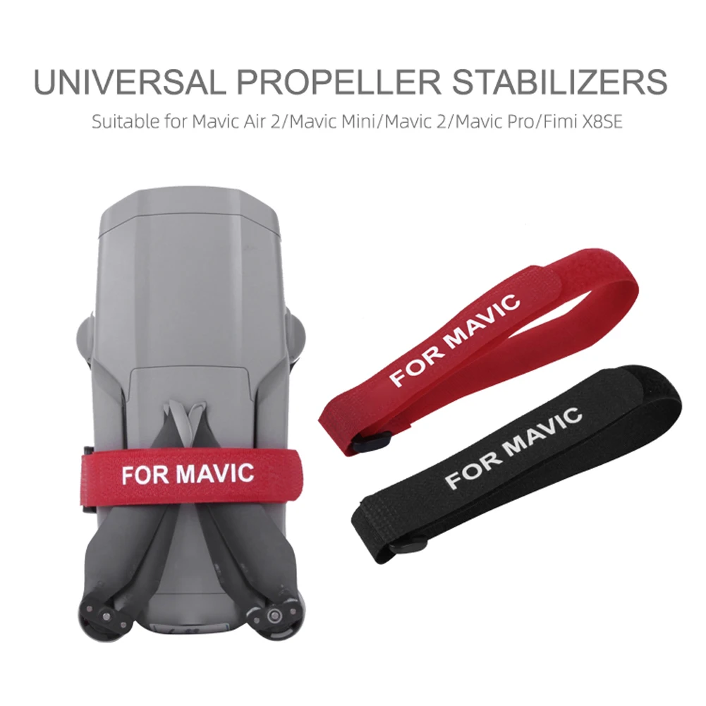 

2x UAV Propeller Stabilizer Fixing Tape Straps Transports Protection Drone Blade Ties Belt Holder For DJI Mavic Air 2/Mavic Mini