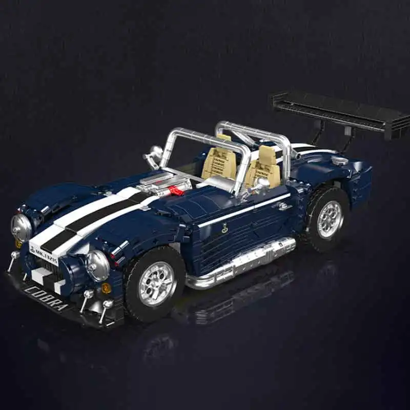 Mould King 13215 Синий спортивный автомобиль из строительных блоков, модель автомобиля с дистанционным управлением, образовательная игрушка для самостоятельной сборки для любителей коллекционирования. (art.: 3920dcd15d3ee) - 3920dcd15d3ee