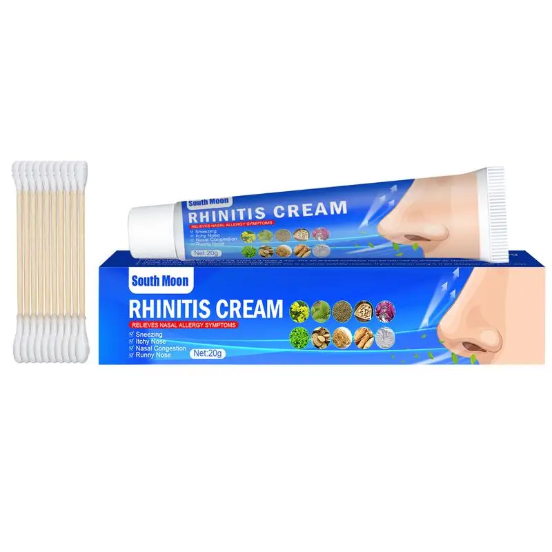 

Nose Sinusitis Cream Nasal Cream For Refresh Cold Cool Headache Non-Drowsy & -Free Dry Nose Ointment Allergy Relief And Allergen