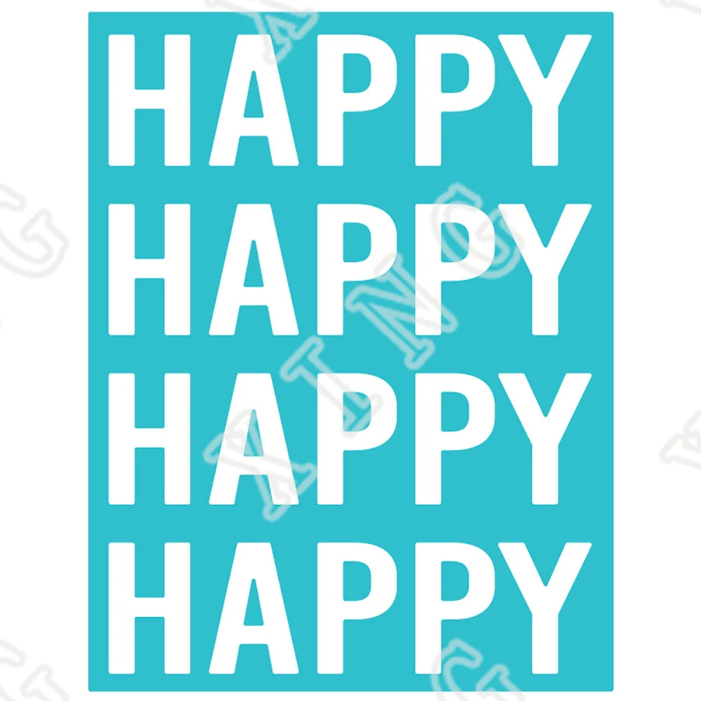 

2022 Newest Metal Cutting Dies Decoration Embossing Diy Gift Card Handmade Craft Blade Punch Reusable Molds Happy A2 Cover Plate