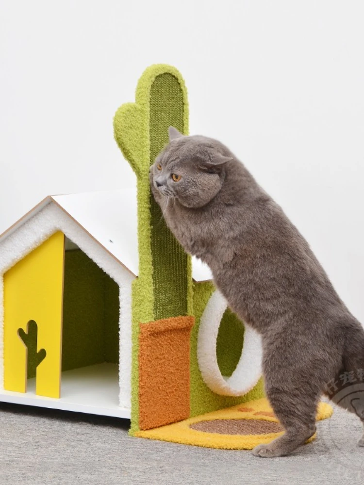 Пустынный кактус рамка для лазания кошек когтеточка игрушка кошачий домик