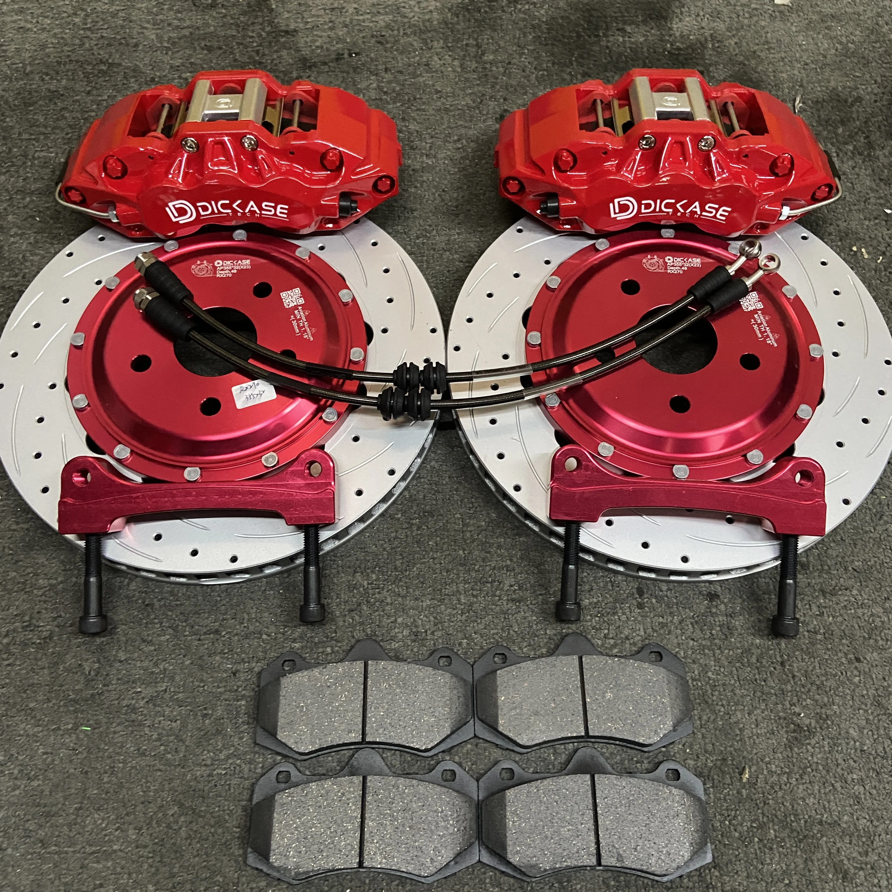 

high performance big auto brake system brake kit 6 pot car brake caliper kit