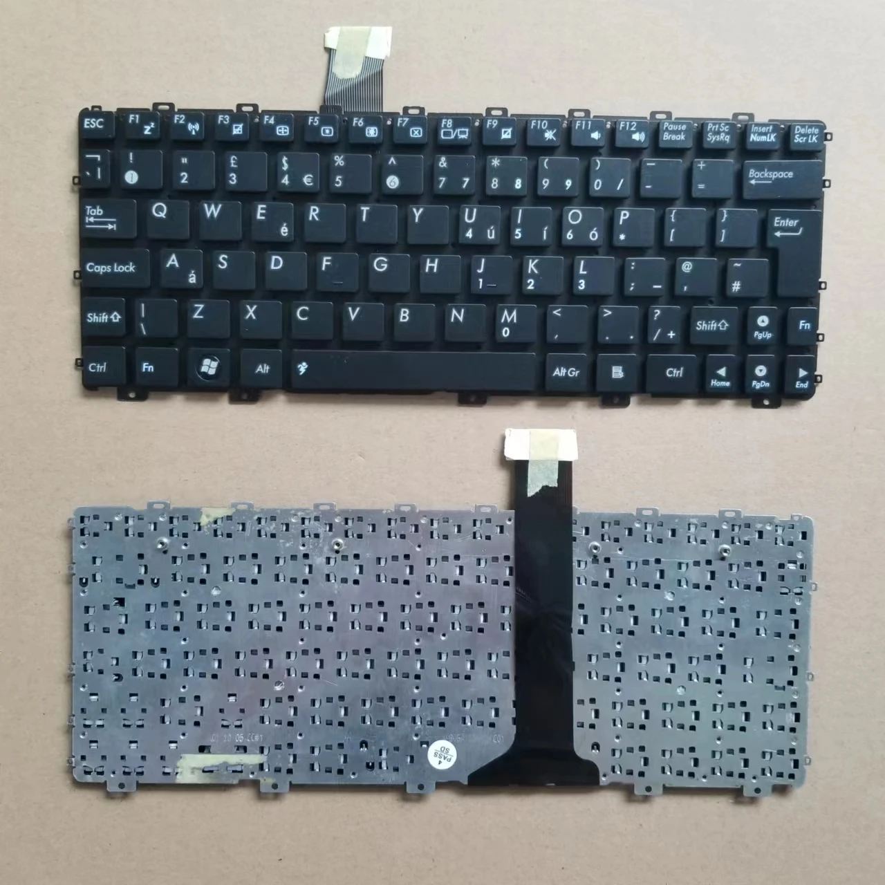 

New Big Enter UK Keyboard For Asus EeePC EPC 1015e 1015p 1015pe 1015ped 1015peg 1015pem Black Without Frame