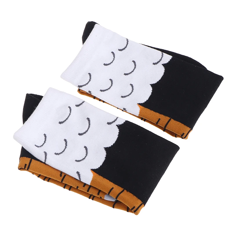 Женские Носки Для Гольфа До Середины Икры С Куриным Дизайном Хлопок Спандекс 3D