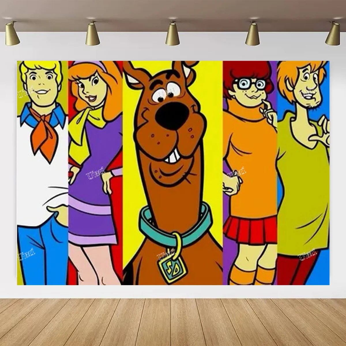 Мультфильм Ssc &amp oobY тематический фон собака дети любимые принадлежности для дня