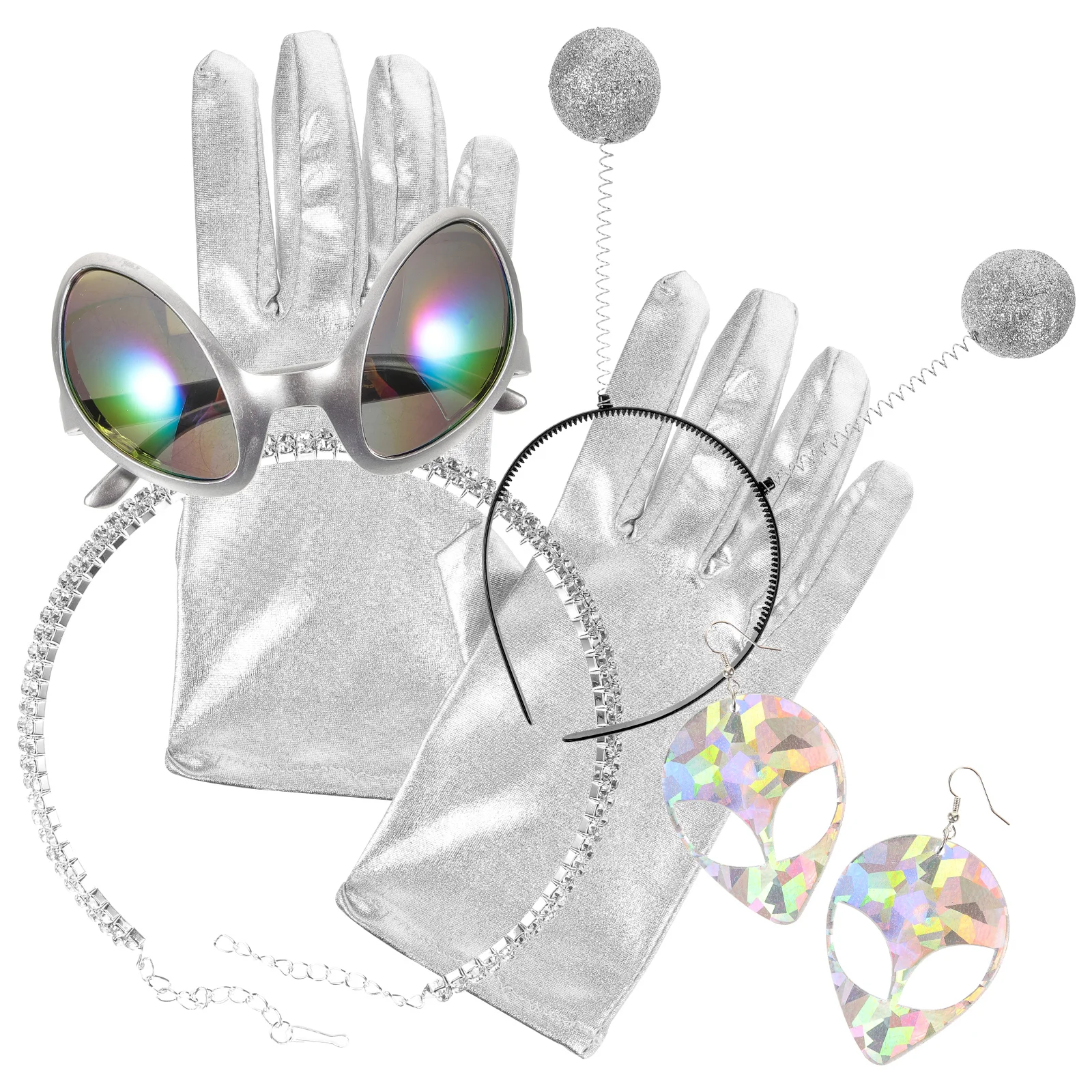 

Headbands Alien Hairbands Prop Gloves Plastic Cosplay Glasses Accessories Portable Party Sunglasses Props