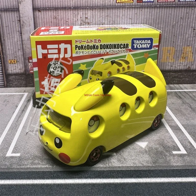 Фото Оригинальный коллекционный мини-автомобиль Takara Tomy Dream Tomica No.151 Pikachu Pokedoko Dokoikocar, литой под давлением, из сплава, игрушка-подарок №2