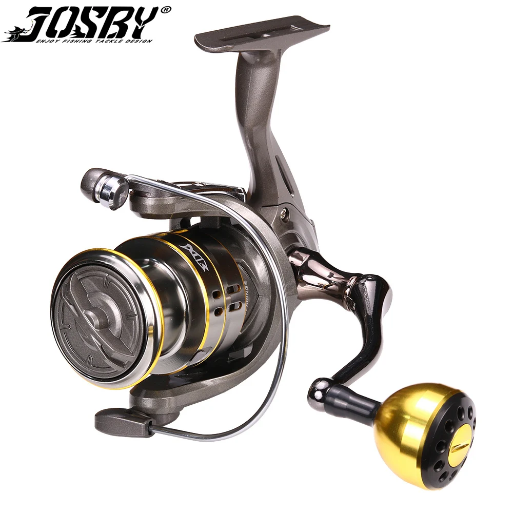 

JOSBY New 5.0:1 Spinning Reel Max Drag 12Kg Carp Rotating Coils 800-7000 Metal Spool Saltwater Wheel Pesca Surfcasting Feeder