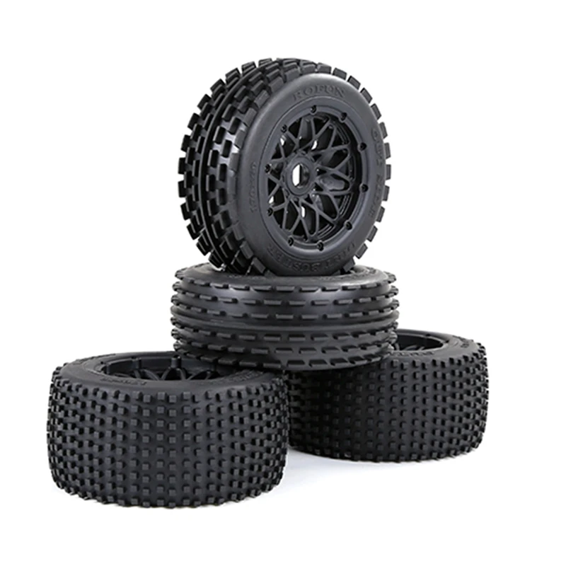 

Off-Road Front and Rear Tyres Thickened Wheel Set for 1/5 HPI ROFUN ROVAN KM BAJA 5B Rc Car Parts