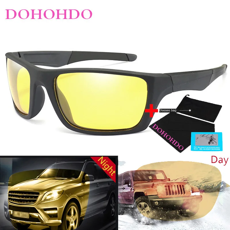 DOHOHDO антибликовые поляризационные солнцезащитные очки мужские ночного видения