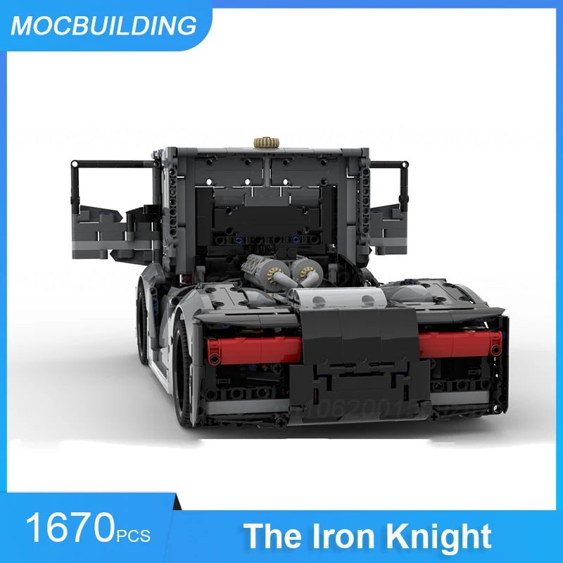 Строительные блоки MOC Железный рыцарь гоночный грузовик строительные