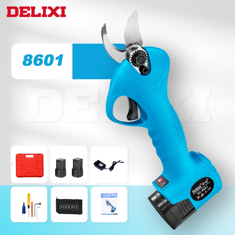 

Delixi 8601 Ultra-long Battery Life Gardening Lithium-ion Electric Scissors Gardening Rough Branch Shears