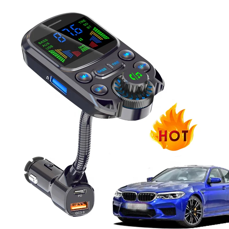 

Автомобильный MP3-плеер BC86 с басами PD3.0 QC3.0, быстрый заряд, FM-передатчик с цветным HD-экраном, зарядное устройство USB, автомобильный комплект гро...