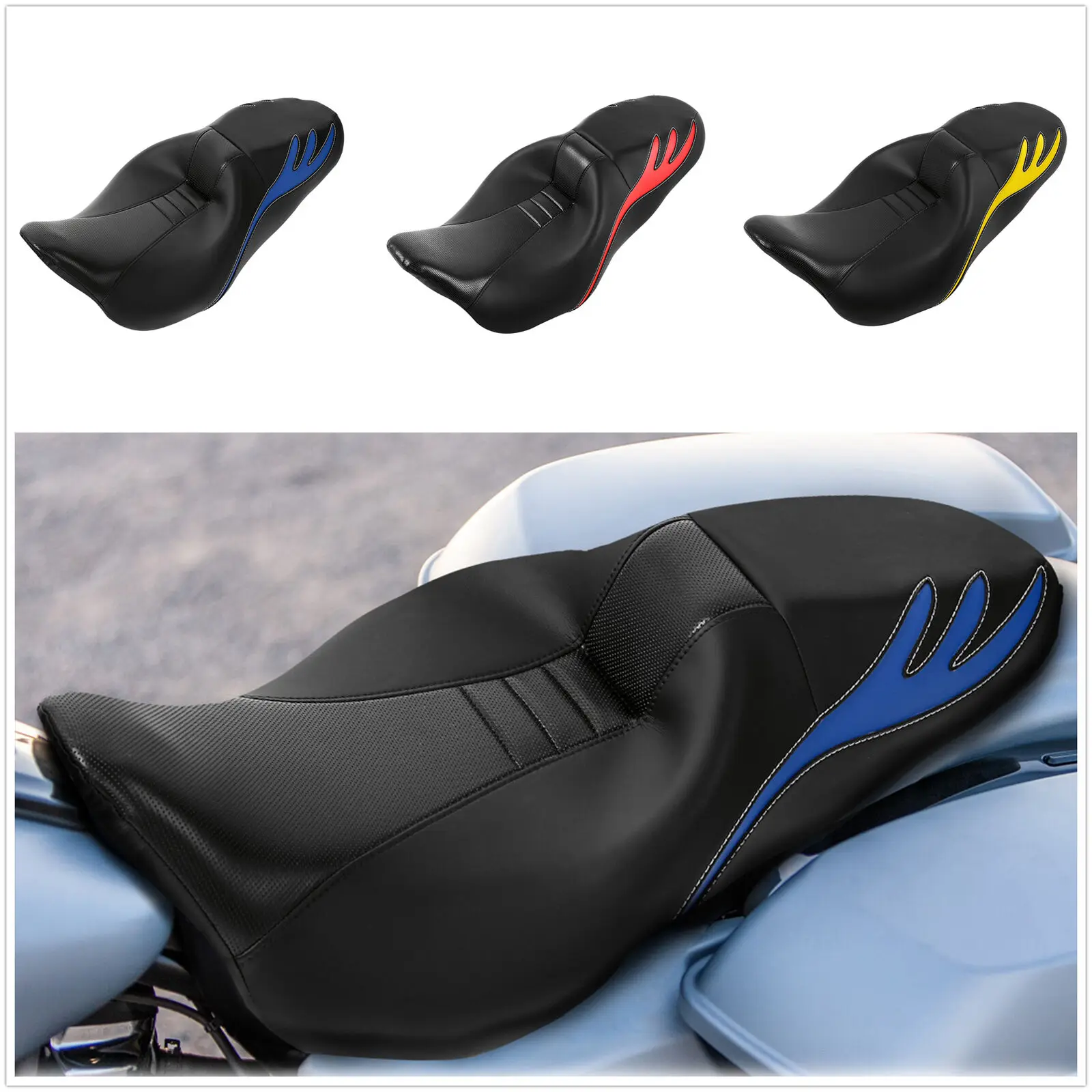 

Мотоциклетное сиденье 5 видов для водителя и пассажира Для Harley Touring Electra Glide Road King Road Glide Street Glide 2009-2022 2020 2019