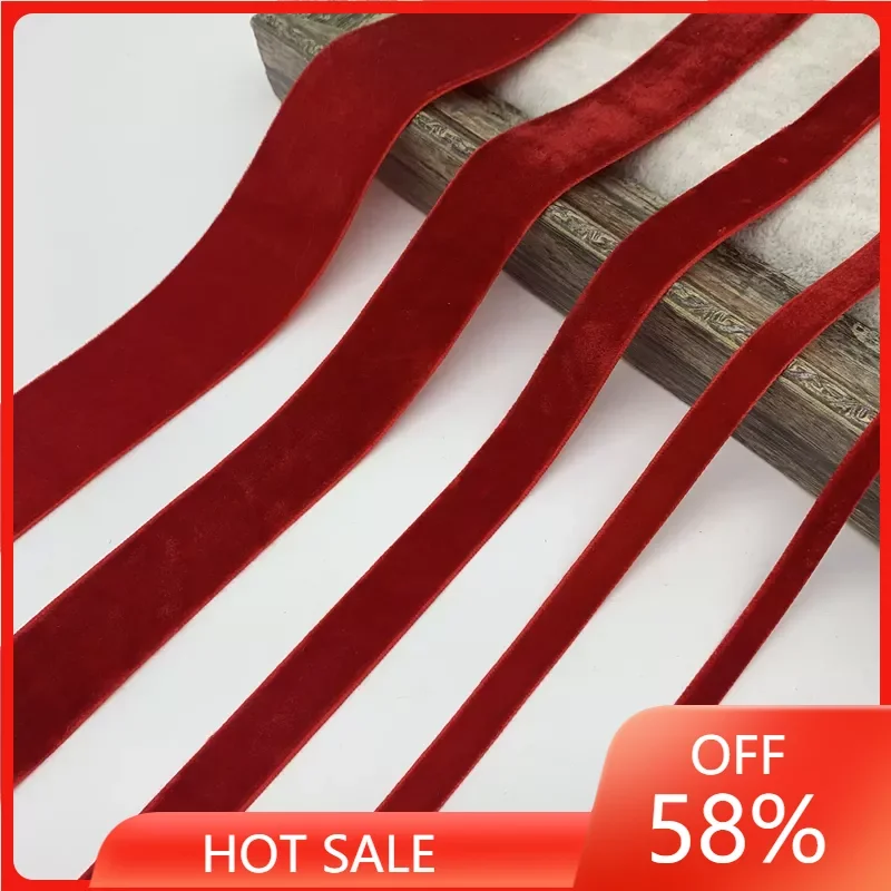 

6mm 10mm 15mm 20mm 25mm 38mm Velvet Ribbon For Handmade Gift Bouquet Wrapping Supplies Home Party Decorations Christmas Ribbons