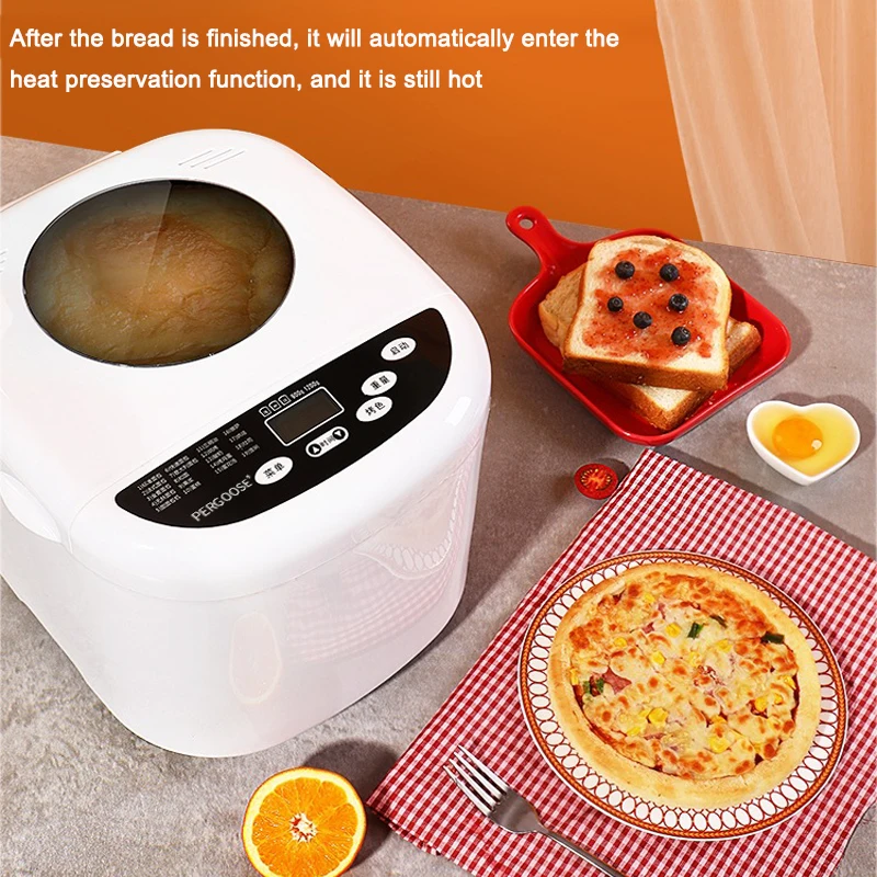 

BEIJAMEI 1KG Automatic Bread Maker Machine Multifunction 19 in 1 Programmable Bread Machine With LCD Display