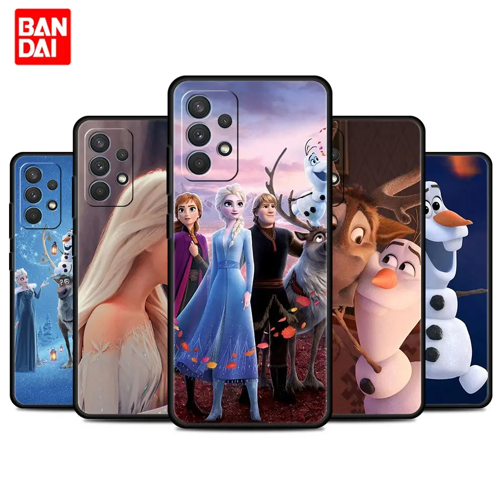 

Cover Case for Samsung Galaxy A03 A13 A31 A50 A51 A52 A30 A70 A71 A32 Note 20 Ultra 5G Back Disney Queen Elsa Frozen Cartoon