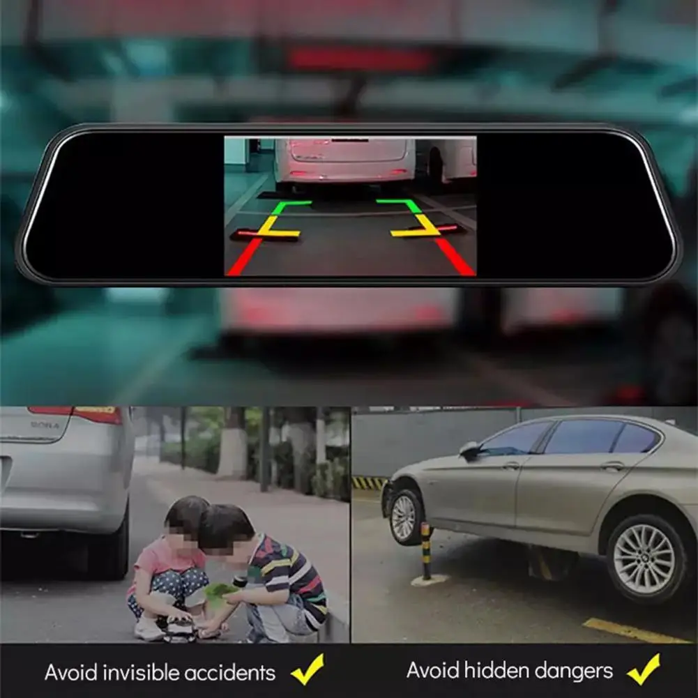 

5.5 Inch Touch Screen Dash Cam 4K HD 1080 Drive Video Recorder Rearview Mirror Dual Lens Dashcam Front Rear Car DVR Dash Camera
