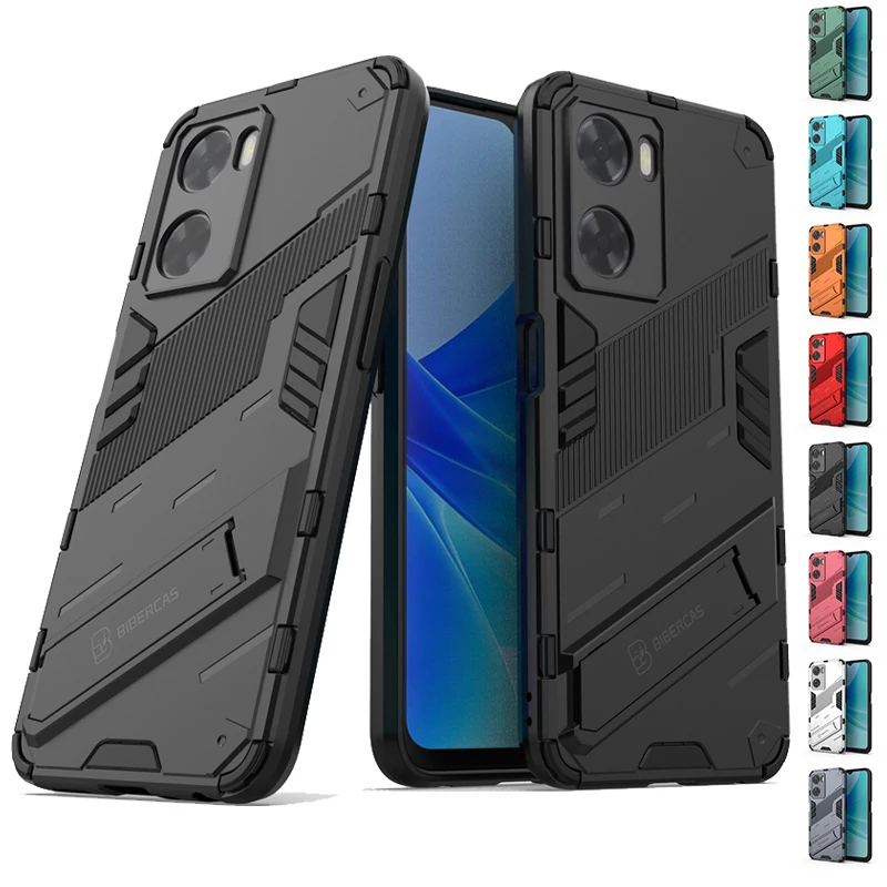 For Cover OPPO A57S Case For OPPO A57S Capas Shockproof Phone Bumper Back Stander Kickstand Back Cover OPPO A57S Fundas 6.56
