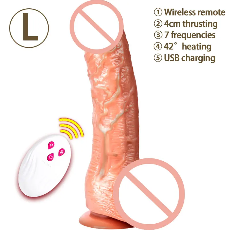 

Telescopic Heated Realistic Dildo Big Penis For Women Sex Toys Imitation Silicone Dick Anal Dilator Butt Plug Huge Lifelike Cock