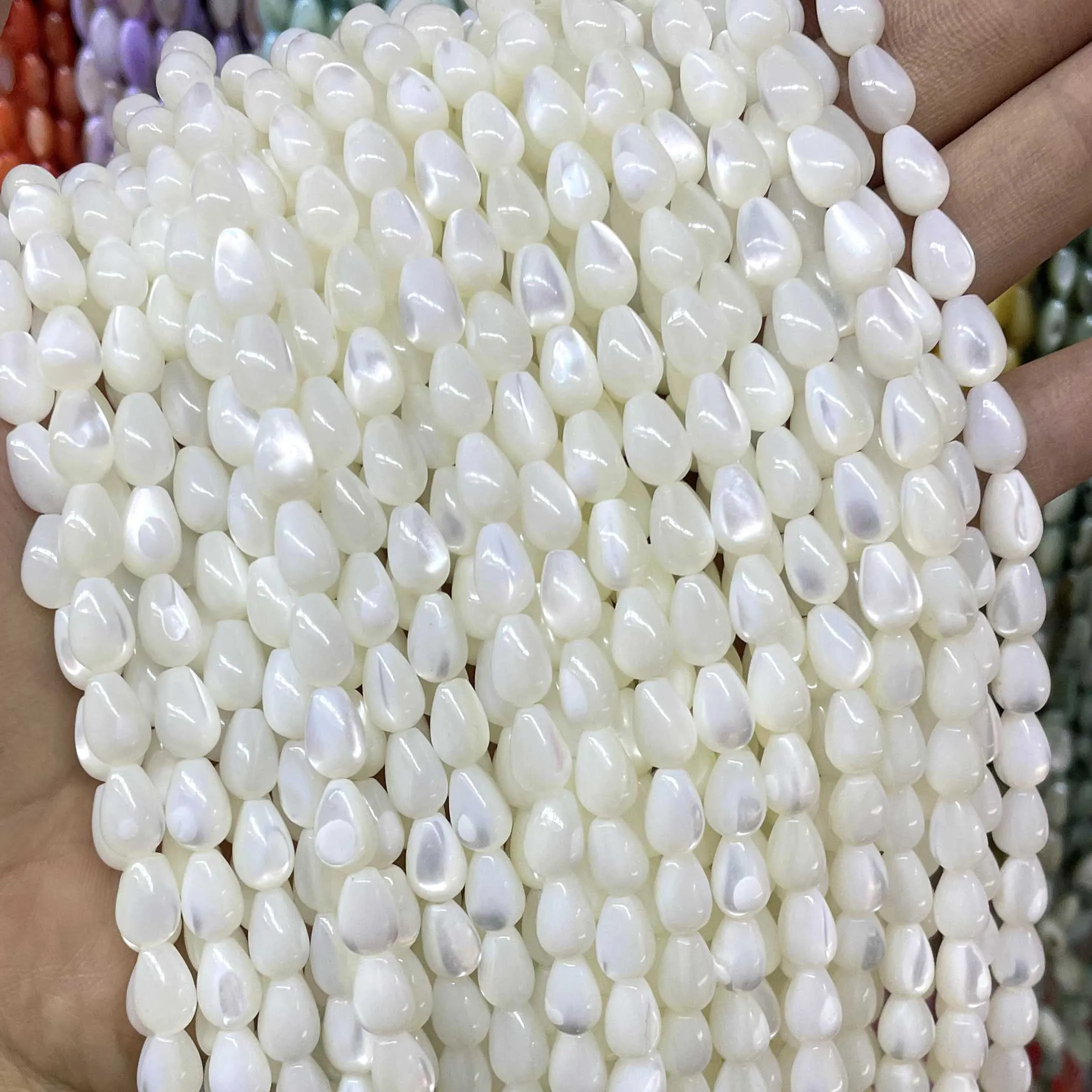 Швабра из натуральных бусин 4/5/6 мм