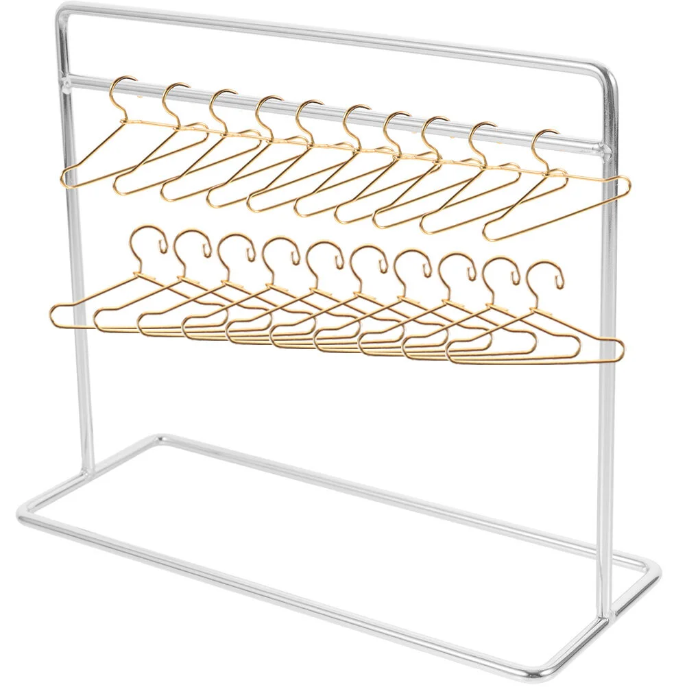 

Mini Accessories Supplies Dress Hangers Clothes Coat Rack Storage Iron Garment