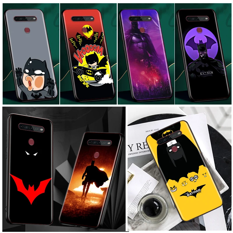 

Cartoon Cool Batman Art Phone Case Black For LG Q60 V60 V50S V50 V40 V30 K92 K71 K61 K51S K41S K50S K22 G8 G8X G8S ThinQ