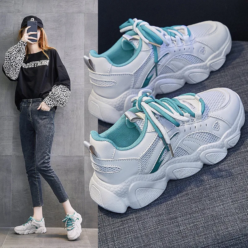 

Sneakers Women Flats Shoes Mesh Sport Shoes Summer Platform Breathable Sneakers Casual Running Shoes Walking Ladies Zapatos