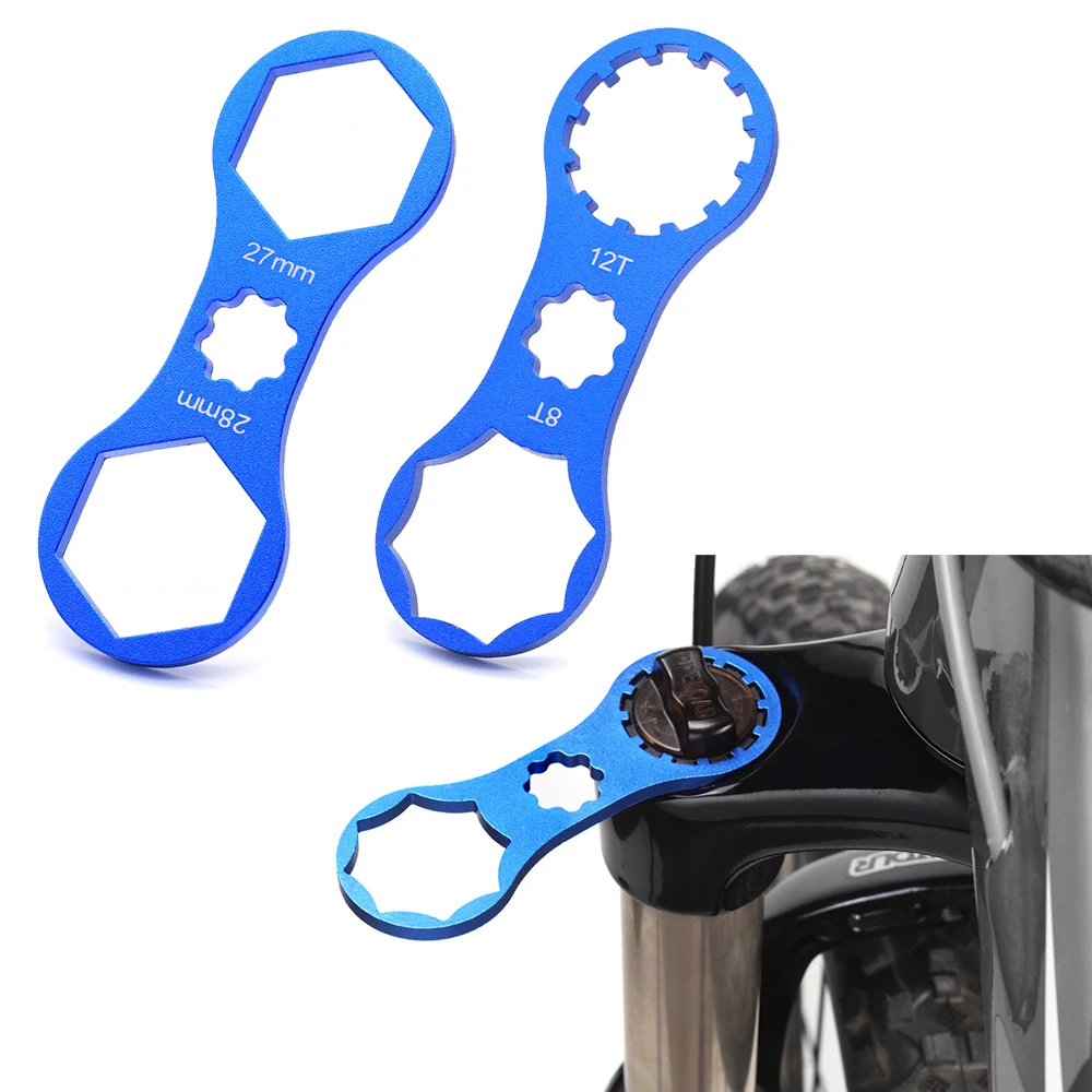 

Торцевой ключ для велосипеда MTB, инструменты для ремонта передней вилки велосипеда Suntour XCR XCT XCM RST 8/12T 27/28 мм, инструмент для снятия передней вилки
