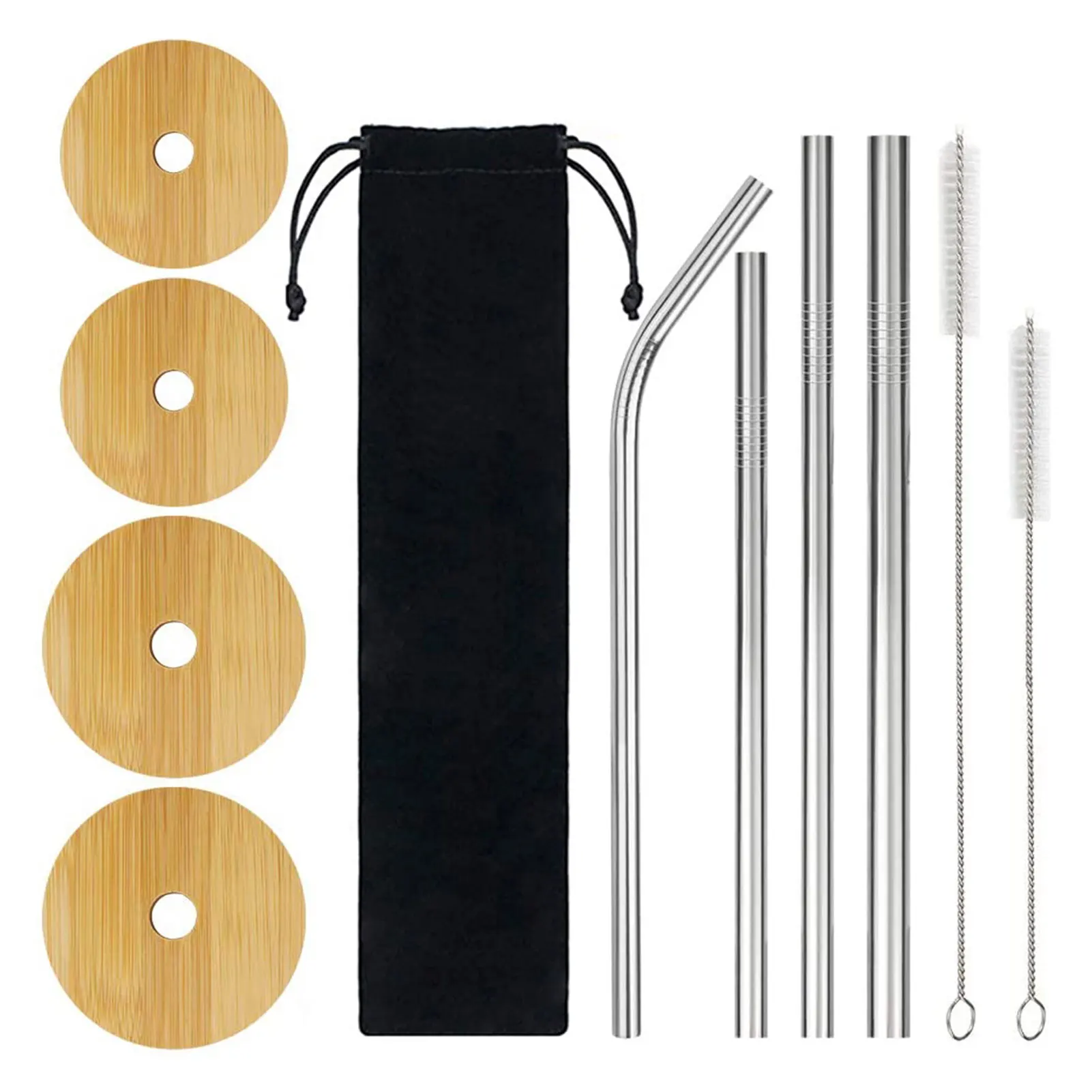 Mason Straw Lid Bamboo Lids With Straw Hole Mason Straw Lid For Wide Regular Mouth 15mm Straw Hole