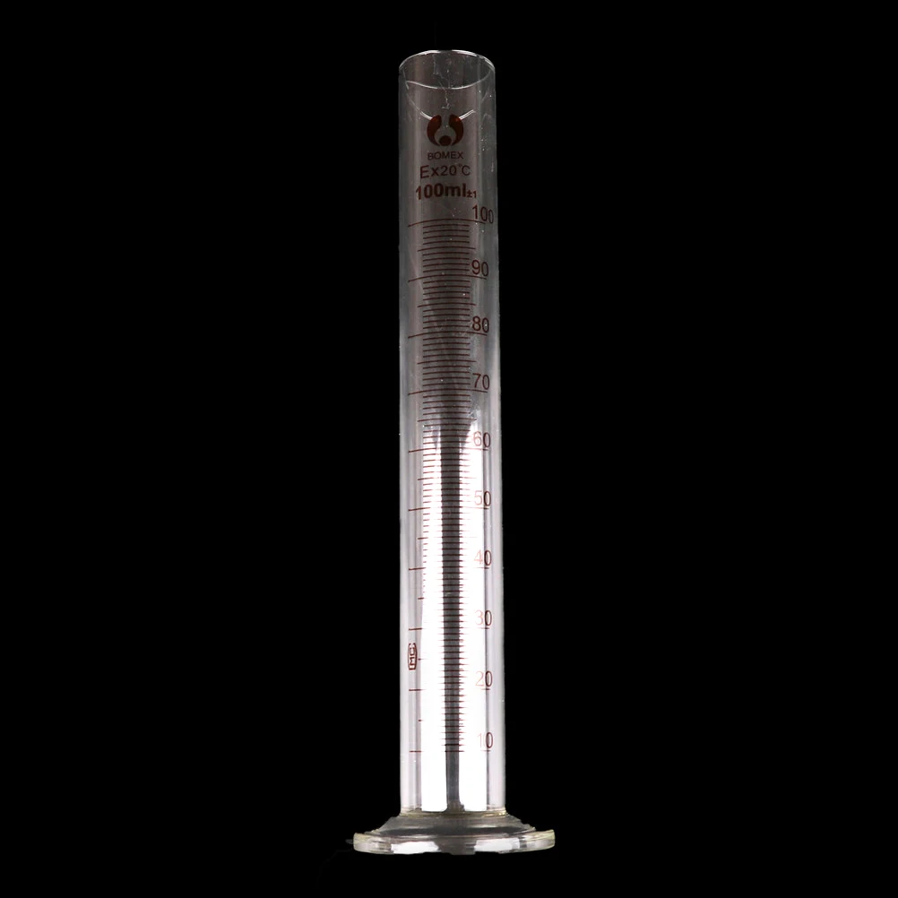 

1PC Thicken 100ml Graduated Glass Measuring Cylinder Chemistry Laboratory Measure Good Quality