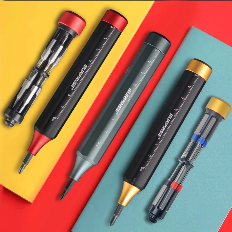 

Portable Precision Screwdriver Set Built In Bit Pen Screwdriver 12 In 1 Multifunction Notebook Mobile Phone Maintenance Tools