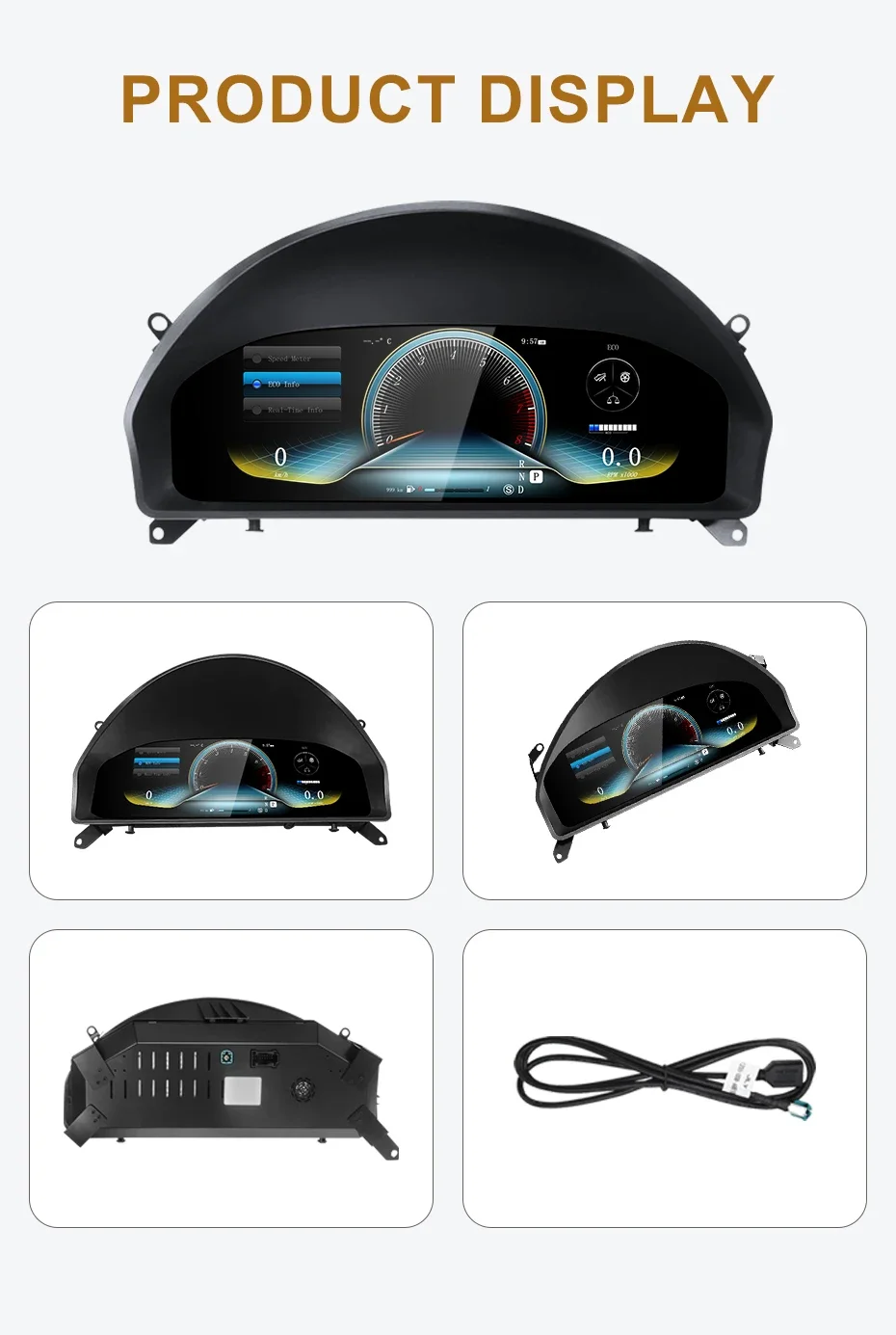 ЖК-дисплей для Mercedes Benz C-Class W204 NTG4.0 2008-2011 тахометр приборная панель спидометр