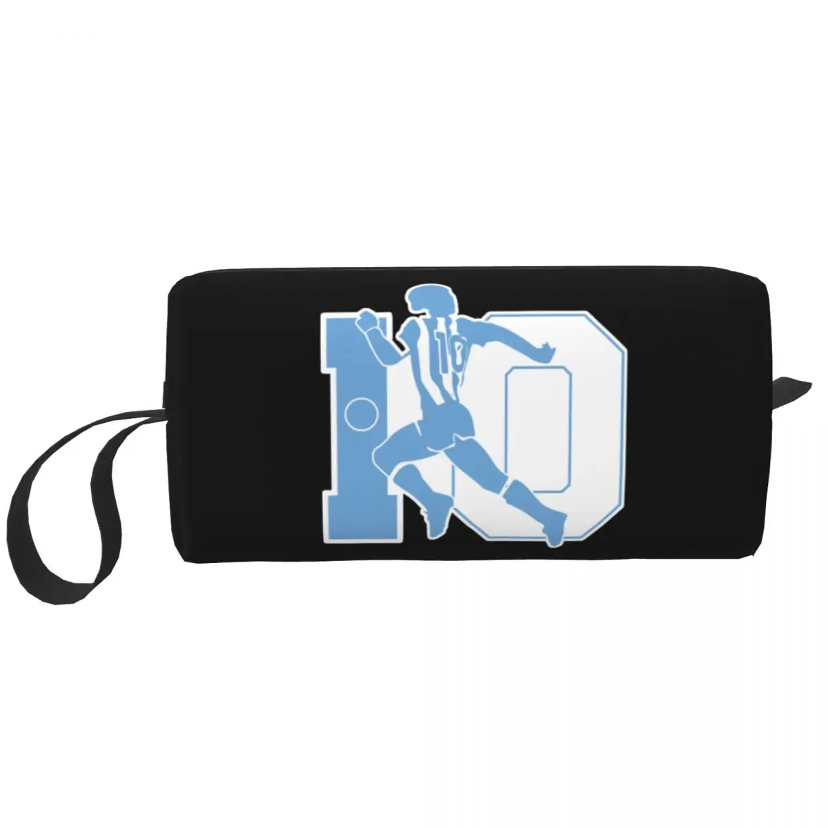 

Diego Maradonas Toiletry Bag for Women Argentina Soccer Legend Cosmetic Makeup Organizer Lady Beauty Storage Dopp Kit Case