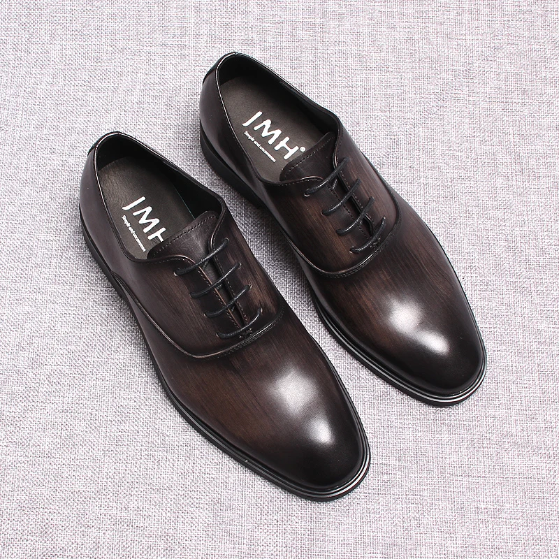 Мужские оксфорды ручной работы натуральная телячья кожа броги обувь для свадьбы