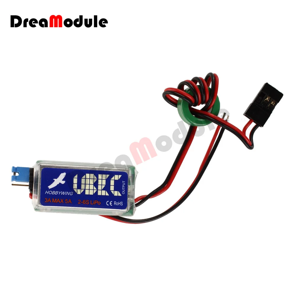 

Hobbywing 3A RC UBEC Switch Module 5V 6V Switch Mode Output Voltage Selector Switch RC Modulation