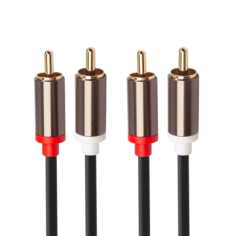 Коаксиальный аудиокабель 2RCA на 2 RCA стерео аудиошнур с разъемом 3 5 1 м для
