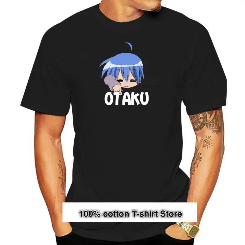 

Camiseta japonesa de Anime Otaku Konata Izumi, camiseta negra с высоким качеством
