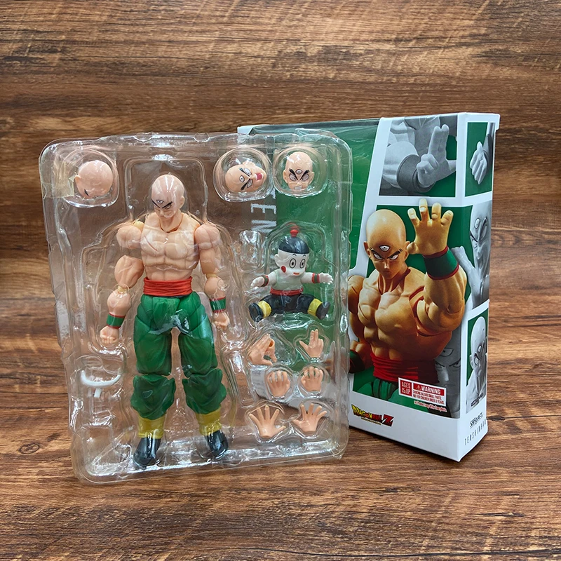 

Фигурка аниме SHF Tien Shinhan Chiaotzu из м/ф «Драконий жемчуг», Tenshinhan, коллекционные куклы, игрушки для детей и взрослых